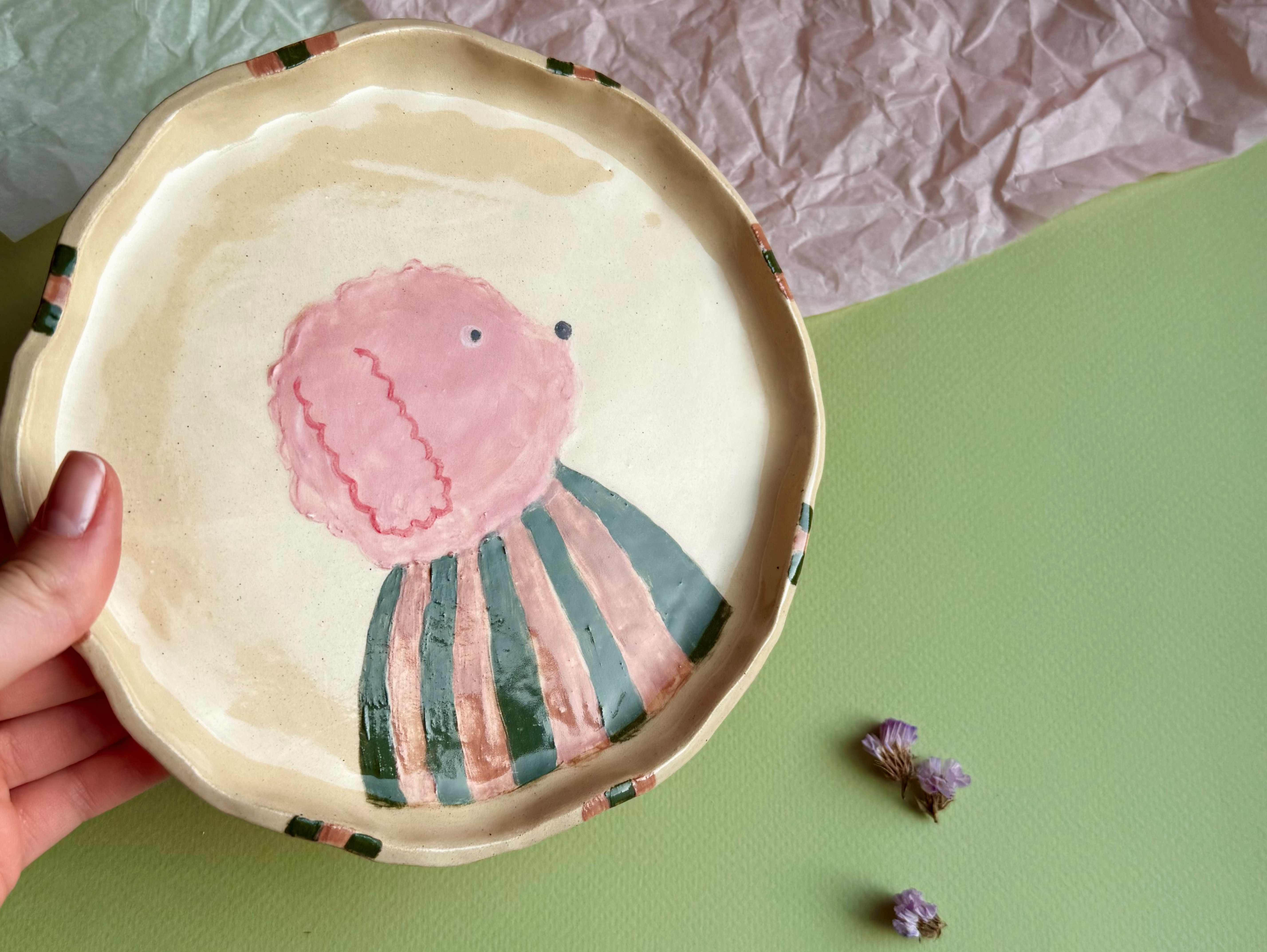 Тарелка послание SPRING фото 1